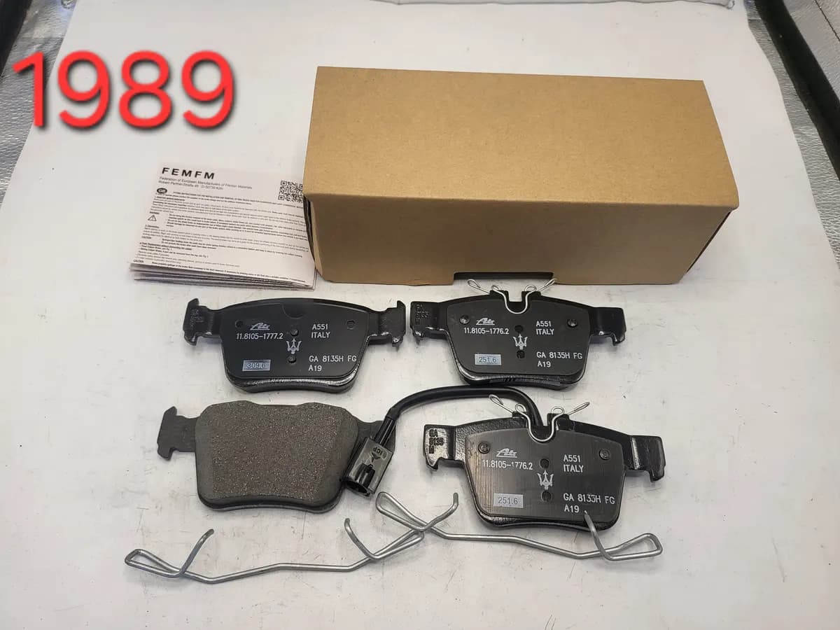 Maserati Rear Brake Pad Set D1989