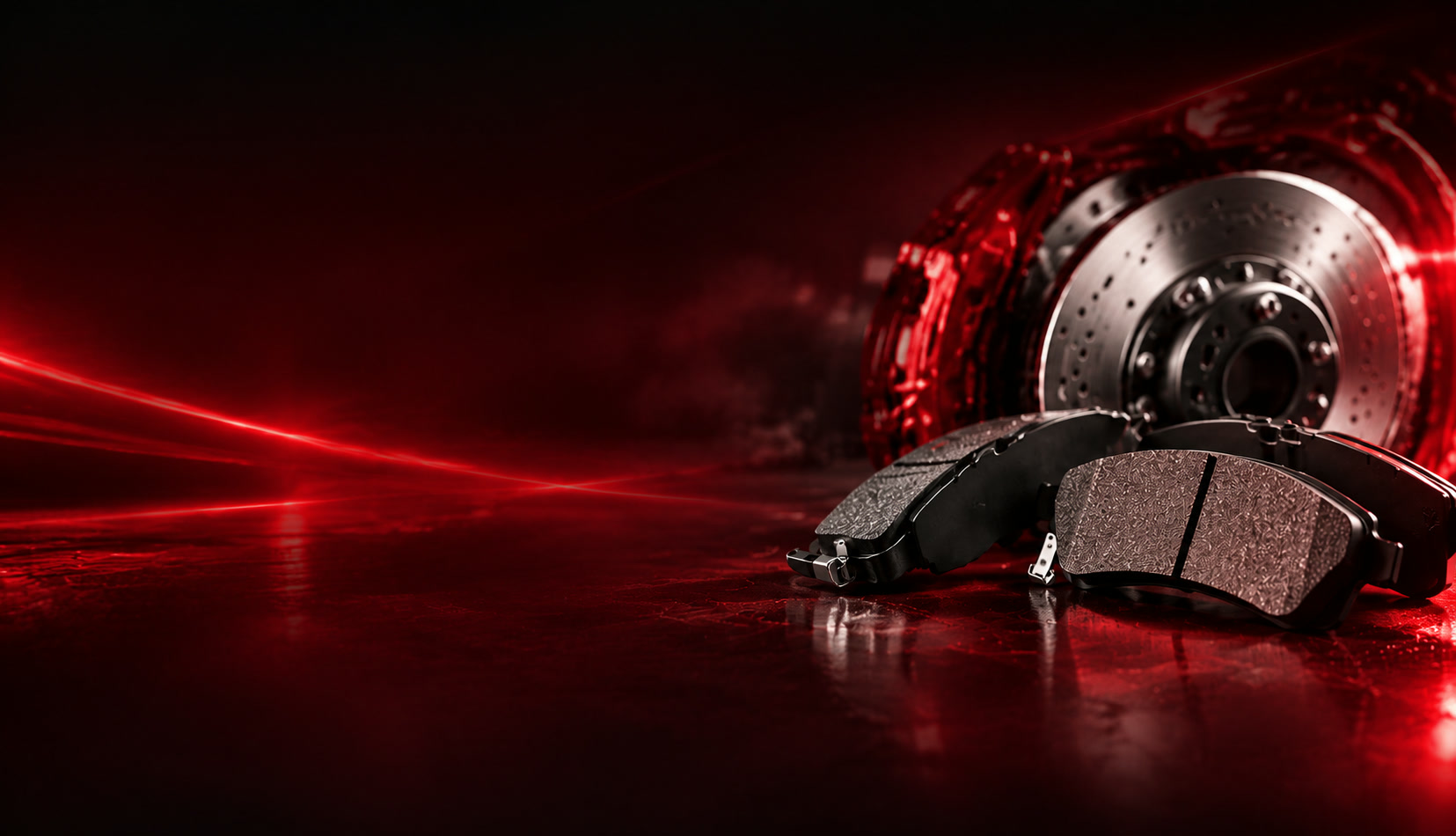 Brake disc and pads